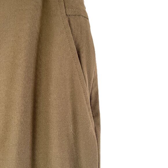 🤎Talbots Brown Tapered Pants – Size 12  Coastal Grandma Minimalist Classic💐 - Picture 2 of 12